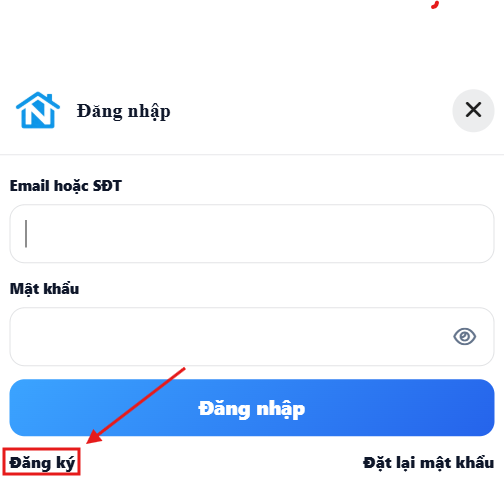 Đăng nhập NhaWow